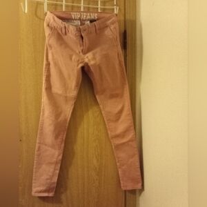 VIP Kids Pants 7/8 Blush Pink color collection jeans GUC Straight Leg School
